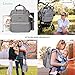 Premium Diaper Bag Backpack by Liname - Extra-Wide Zip Opening, Large Capacity & Stylish Design - Includes Bonus Stroller Straps & Waterproof Changing Pad - Easy to Clean and Looks Great