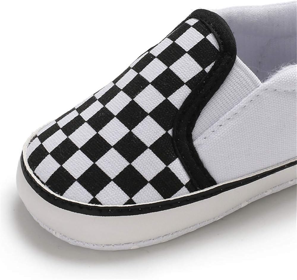  | Meckior Infant Baby Girls Boys Canvas Shoes Soft Sole Toddler Slip On Newborn Crib Moccasins Casual Sneaker Austin Boy's Flat Lazy Loafers First Walkers Skate Shoe | Sneakers