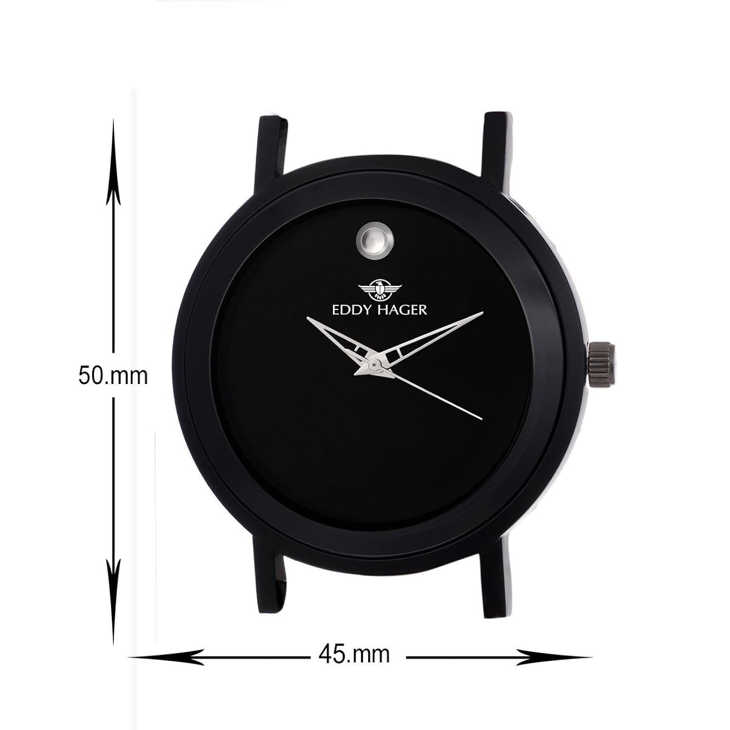 eddy hager black men's watch eh-107-bk