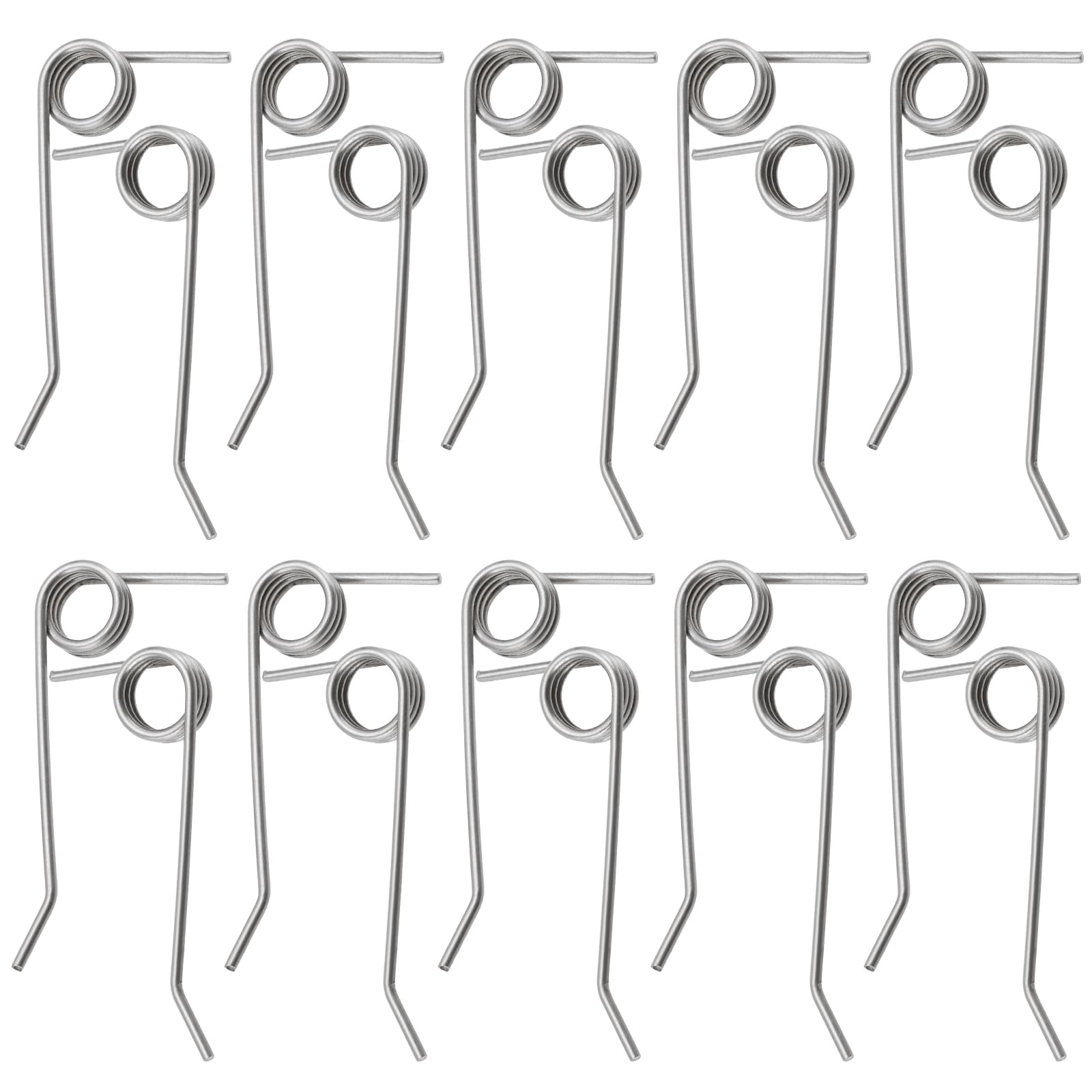 eMagTech 10 Pairs Strong Springs Stainless Steel Spring for Electric Scarifier Compatible with Wolf-Garten VS 302 E VA 303 E, 10x Right Spring 10x Left Spring