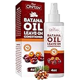Batana Leave-In Conditioner – Natural Batana Oil for Hair Growth, Thinning Hair & Hair Loss – Strengthening, Thickening & Volumizing for Dry, Brittle, Damaged Hair – Hair Growth Conditioner USA Made