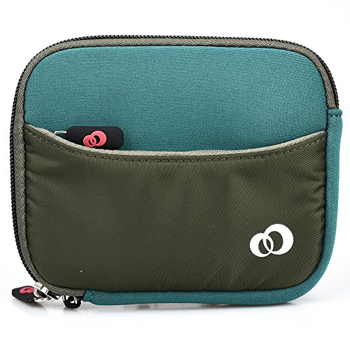 Mossy Green Neoprene On-The-Go Storage Case for 5-Inch or Smaller External Hard Drives - Thumbnail 5