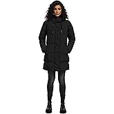Marikoo Women's Long Quilted Winter Coat with Hood - Puffer Coat - Water-Repellent - Mid-Thigh Length - Kaituu XVI S-3XL