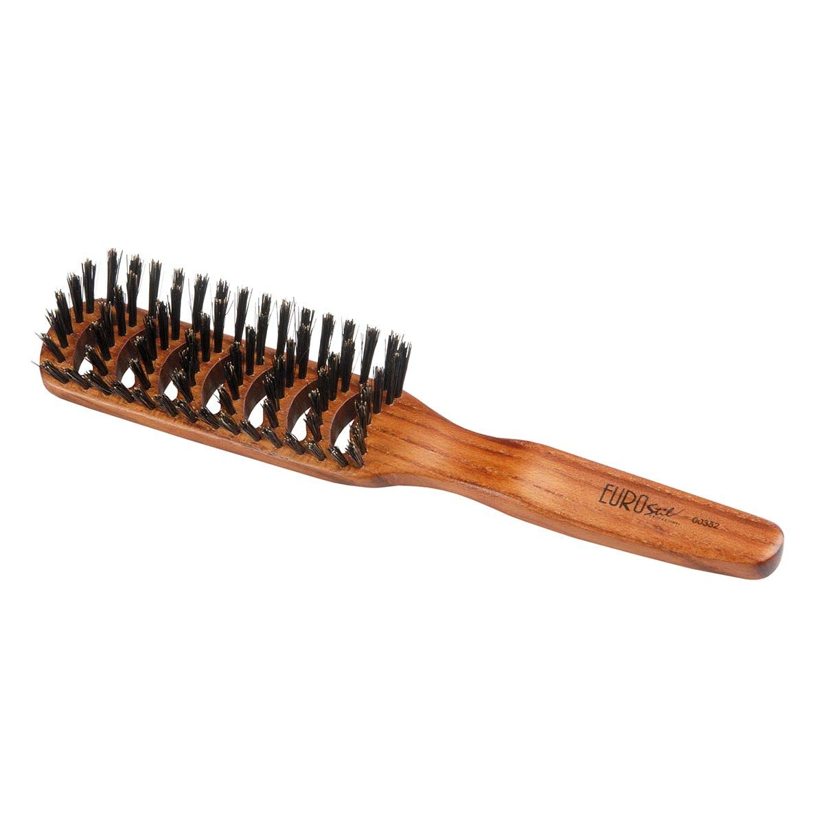 EuroStil Crevar Wood Brush Curved Puas Jabali 1UN, Crepar Unisex Adult, Black, One Size