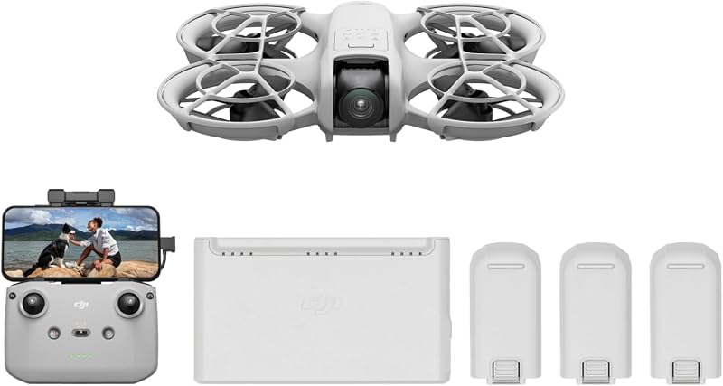 Bundle Fly More DJI Neo, Mini Drone avec Caméra 4K UHD pour Adultes