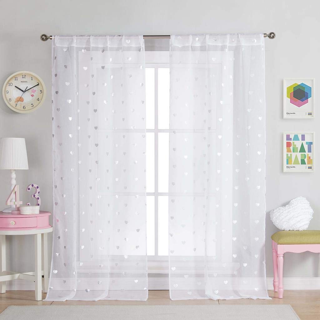 Buy Lala Bash Kellyann Window Curtain 37 X 64 Inches White