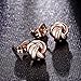 DIFINES Redbarry Korean Style Love-knot Shaped Twist Gold Plated Post Stud Earrings ( 2 Tones )