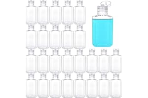 PANXXSEN 40 Pack 2 Oz Plastic Refillable Bottles with Flip Cap, Travel Size Bottles, Reusable Containers for Business Trip, Outdoor Camping