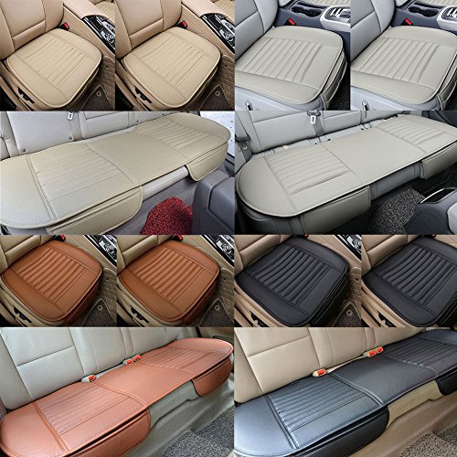 Afco Car Front Back Seat Cover Pad Protector Mat Comfortable Chair Cushion size Back (Beige)