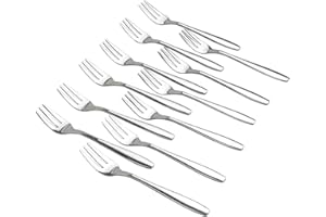 Ggbin 12-Piece Tasting Forks, 6 Inch Stainless Steel 3-Tine Forks