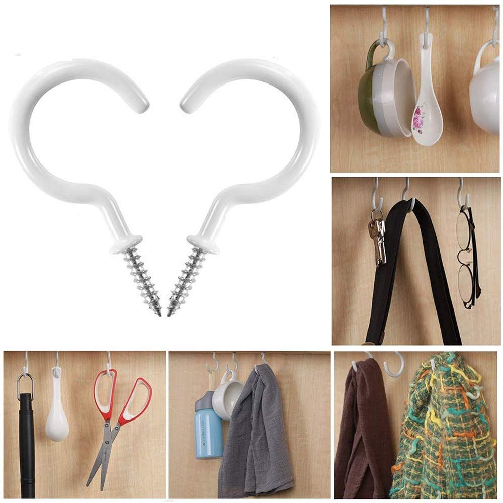 Amazon Com Fgdjee Ceiling Hooks Cup Hooks Screw In Hooks Hanging