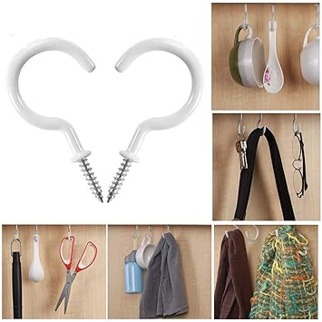 Amazon Com Fgdjee Ceiling Hooks Cup Hooks Screw In Hooks Hanging