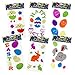 Gift Boutique 6 Pack Happy Easter Window Gel Clings Spring Bunny Rabbits Chicks Eggs and Flowers Party Decoration Accessories