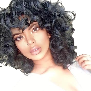 Amazon Com Showtime Wig Synthetic Wig Curly Style Capless Wig