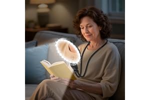 10X 30X Hands Free Magnifying Glass for Reading, Magnifying Glass with Light for Close Work, Flexible Gooseneck Large Magnifi