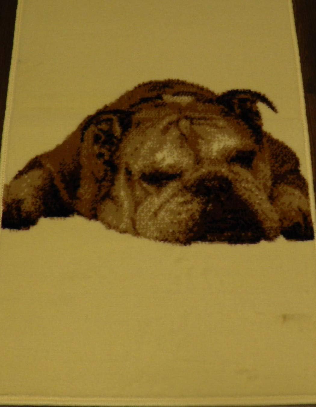 Novelty Woven Backed British Bulldog Design 60cm x 110cm Approx 4x2 Top Quality Rug