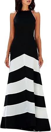 vestito bianco e nero elegante