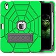 Grifobes Kids Case for iPad 11-inch (A16) 2025 / iPad 10th Generation 2022 10.9 inch, Heavy Duty Shockproof Rugged 11th / 10 Gen Cover with Pencil Holder & Stand (Green+Gray)