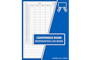 Conference Room Reservation Log Book: Meeting Room Reservation Record Logbook | Meeting Room Booking Journal | 100 Pages