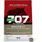 Formula 707 MultiFly Feed-Thru Fly Control Pellets for Horses - Palatable &amp; Safe Fly Population Reduction (10 lb Bag - 182 Servings)