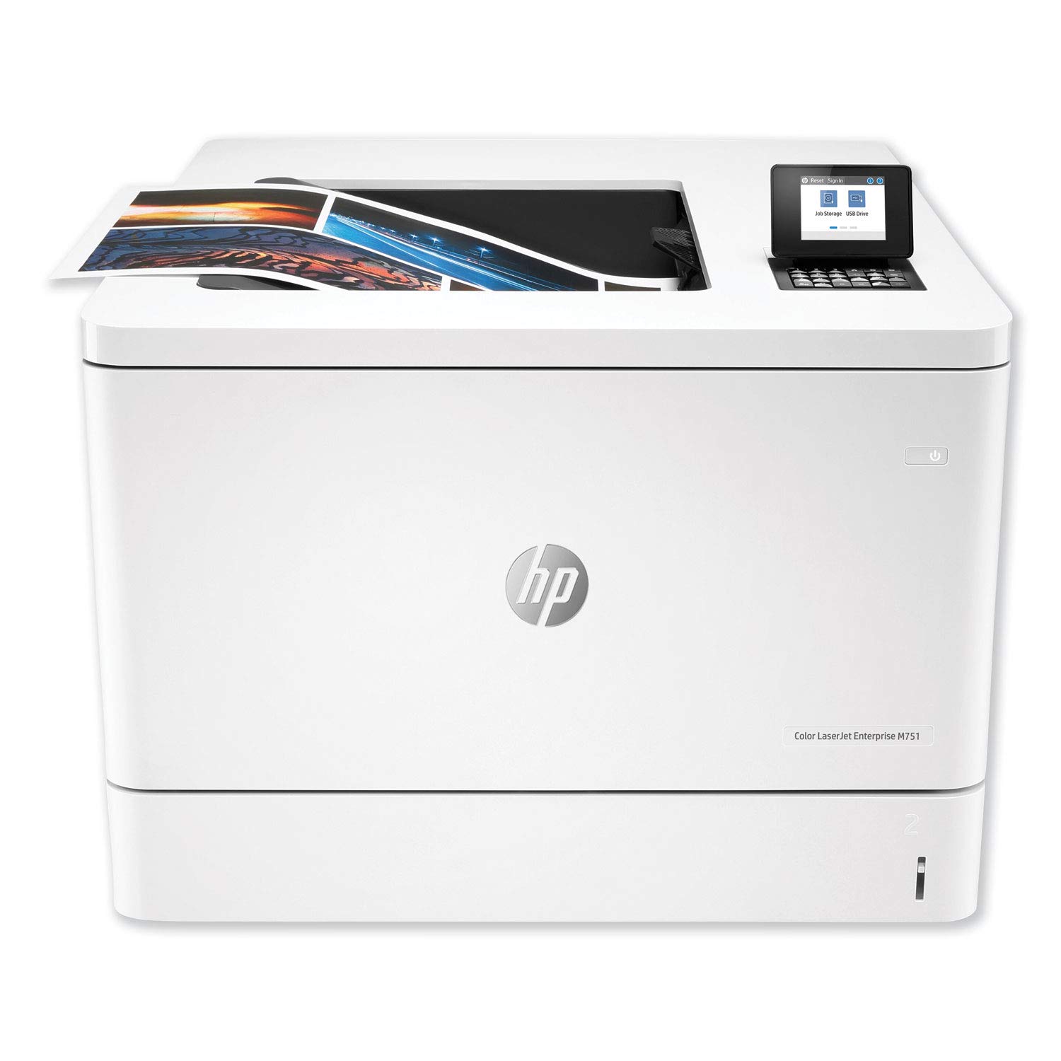 HP Color LaserJet Enterprise M751n Printer with One-Year, Next-Business Day, Onsite Warranty (T3U43A) White