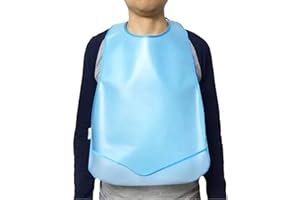 YYGMSS 2 Pack Silicone Adult Bibs for Eating Reusable Portable Waterproof Clothing Protectors With food Catcher For Men Women Easy To Clean