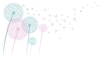 Wandtattoo Kinderzimmer Wandsticker Zweifarbige Pusteblumen Im Flug Pflanze Zum Amazon De Baby