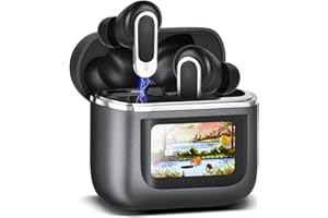 LIFMOCER Translator Earbuds,Two-Way Language Translator Device with APP,Voice Translator for 74 Languages & 70 Accents Online with Digital Display Screen,Translation Earbuds