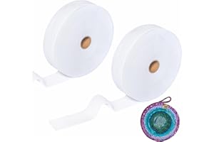 Mardili Jelly Roll Batting Strip, 2 1/4 Inch by 35 Yards Cotton Blend Fleece Batting for Jelly Roll Rugs, Throw Rugs, Braided Rug, Purses (01)