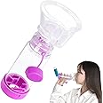 SAWOZU Inhaler Spacer for Kids and Adults, Soft Fit Mask, Portable and Lightweight, Suitable for Home and Travel – Nessi OTC Spacer (Purple/Kids)