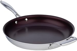 Meyer - SuperSteel Stainless Steel Nonstick Frying Pan, Skillet, Tri-Ply Clad, Induction Compatible (32cm/12.5in)