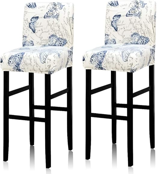 Removable Slipcover for Counter Height Side Chair Covers Pack of 2 Grey