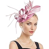 American Trends Fascinators Hats for WomenDerby Tea Party Hats Flower Wedding Church Headband Hair Clip Girls