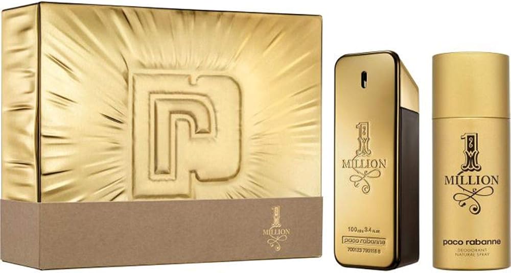 Paco Rabanne 1 Million Eau de Toilette 100ml & Deodorant Spray 150ml Men Gift