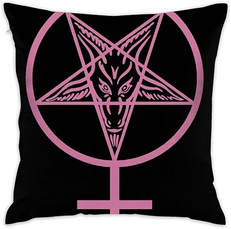 Amazon Co Jp Feimko バフォメットのサタニックサイン 装飾スローピロー 正方形 16 X 16インチ 枕の中身付き リビングルーム カウチ ソファ ベッド装飾 ホーム キッチン