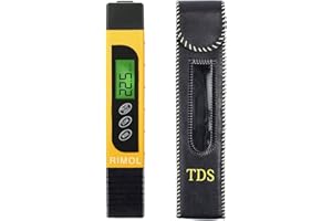 TDS Meter Digital Water Tester, RIMOL 3-in-1 4 Modes TDS/EC/Temperature(°C,°F) Meter,Water Testing for Drinking Water,Swimmin