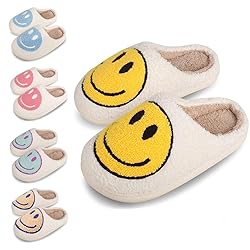 dubuto Smile Face Slippers for Girls Boys, Cute