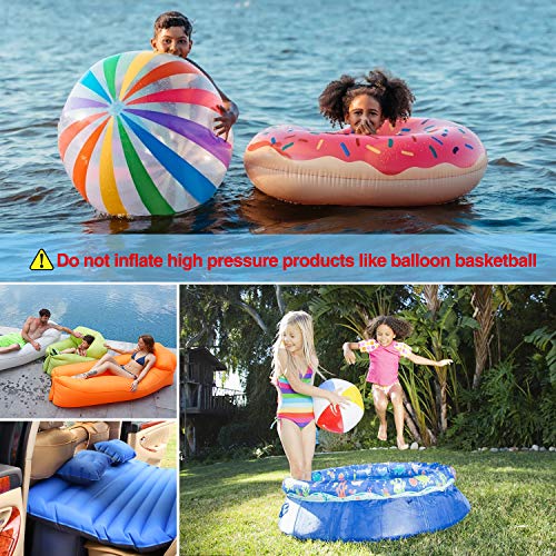 PUMTECK Electric Rechargeable Inflator, Quick-Fill Electric Air Pump for Inflating/Deflating Pool Inflatables, Exercise Ball, Air Mattress, Air Boat