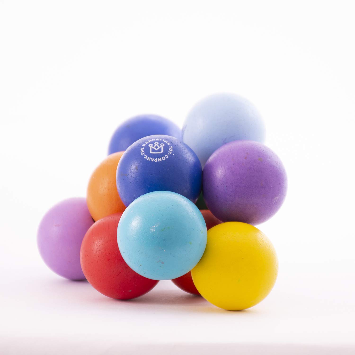 Manhattan Toy Classic Baby Beads Wood Rattle, Teether, and Clutching Toy: Toys & Games