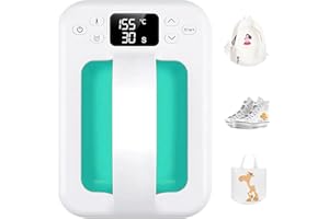 KORGOL Heat Press Machine for T Shirts, 7" × 5" Portable Mini Heat Press Fast Even Heat, Easy Press T Shirt Printer Machine with Insulated Base,for Sublimation, Htv, Heat Transfer Projects(Green)