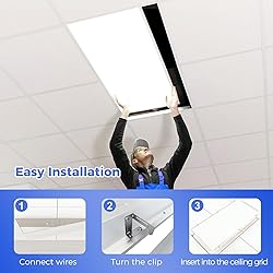 AIKVSXER 6 Pack 2x4 LED Flat Panel Light
