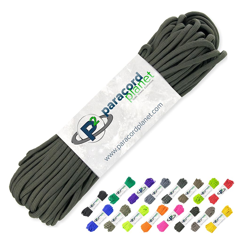 Paracord Planet 100' Hanks Parachute 550 Cable Type III 7 Strand Paracord Top 40 Most Popular Colors