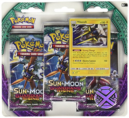 Pokemon TCG Sun & Moon-Guardians Rising Three-Booster Blister Card Game