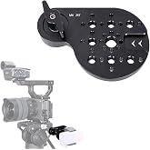 Niceyrig Tripod Extension Mount Side Plate with ARRI&amp;1/4'' Thread Cold Shoe | for Manfrotto MVK500AM/MVH500AH, Miliboo 802/801 and SmallRig, 25-Gear Type M6 Thread Rosette Mount Adapter - 604