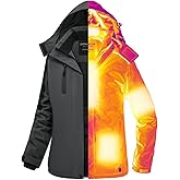 Doumern Official Graphene Women Heated Jacket Coat with 18400 mAh Battery Pack & Adaptor