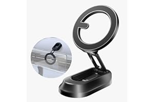 NEEWER Magnetic Phone Holder for Car, Dual Sided Magnet Cell Phone Mount Compatible with MagSafe iPhone, Car Stand Accessorie