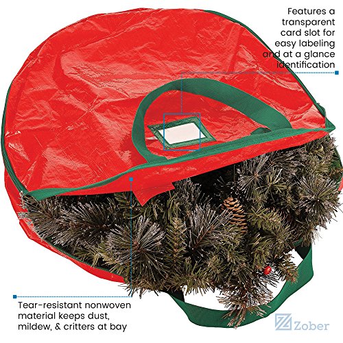 image for Zober Wreath Storage Bag 30