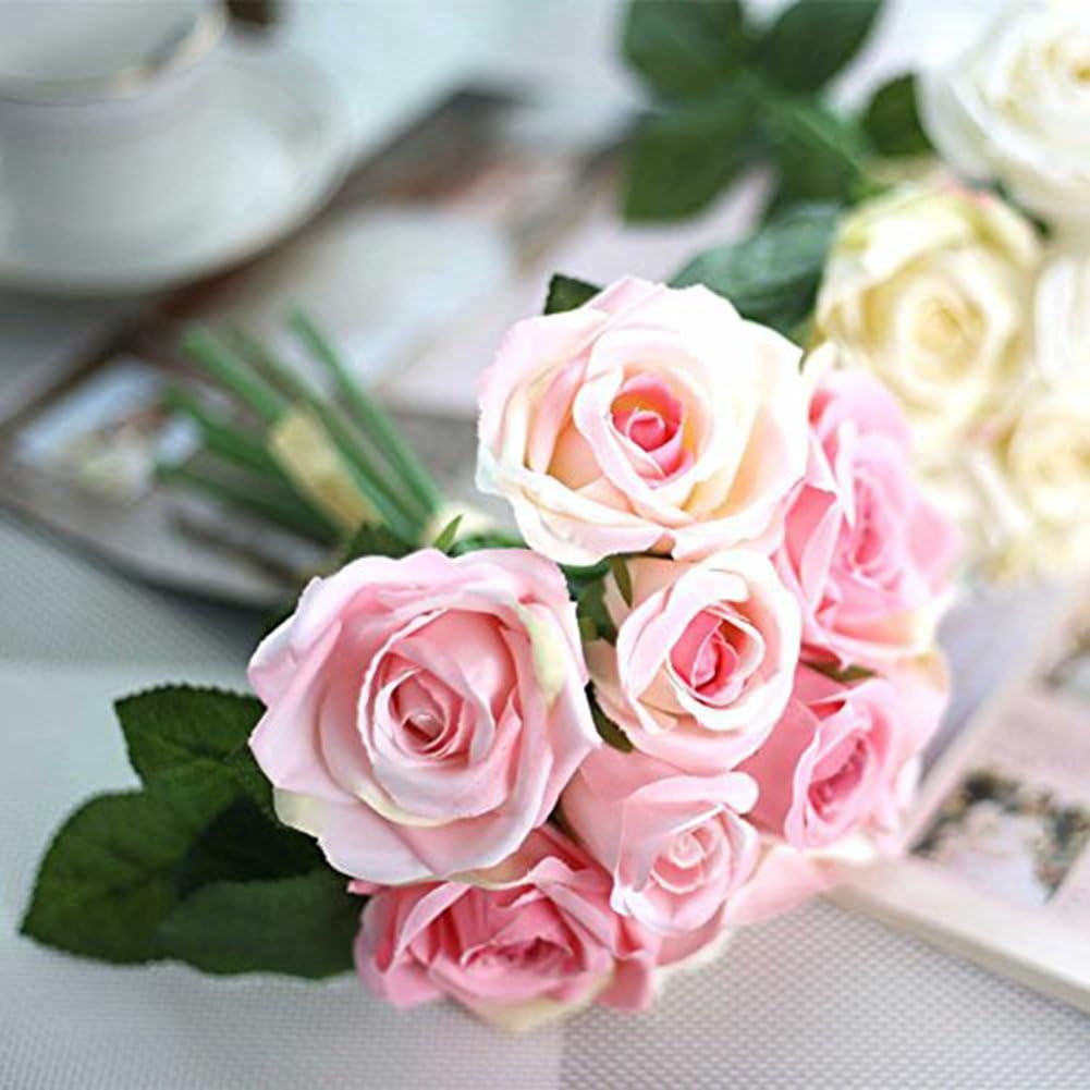 Huis 5pcs Kunstliche Seiden Rosen Seidenblumen Wand Blumen Dekoration Fotografie Zaalversieringen Thinkinganglicans Org Uk