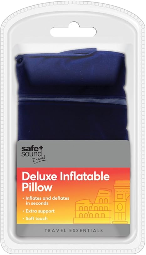 Safe And Sound Unisex S Sa6017 Travel Pillow Blue One Size
