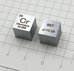 Chromium Cube - 10mm Pure Metal Element Cubes